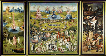 Hieronymus Bosch "The Garden of Earthly Delights"  1500-1505. image courtesy of www.metmuseum.org