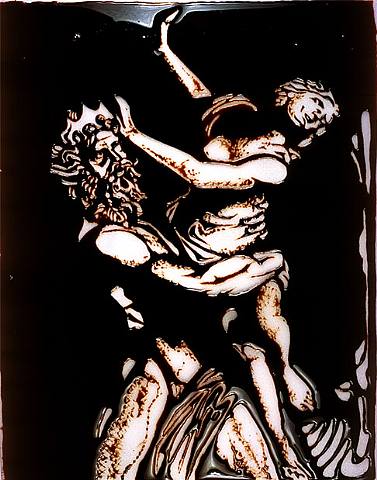 Vic Muniz "Pluto and Proserpina, after Bernini" 2003. image courtesy of www.artnet.com