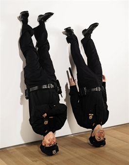 Muarizio Cattelan, Frank and Jamie, 2002. image courtesy of ww.christies.com