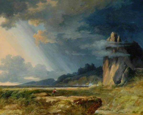 Pierre-Henri de Valenciennes, Landscape, Storm, ca.1817. image courtesy of www.bbc.co.uk